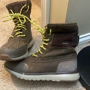 Mens UGG Suede, Waterproof, Fur Lined Boots